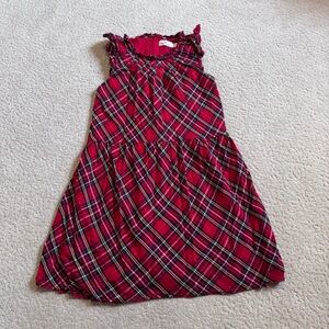 Vineyard Vines Women Red Plaid Lined Sleeveless Dress Size 6